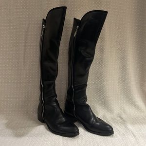 Donald Pliner over the knee leather boots